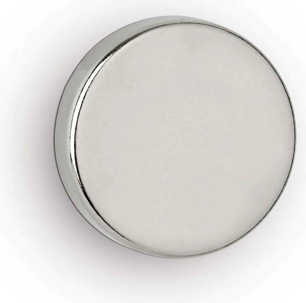 Aimant néodyme ultra puissant 6,2kg disque 5x20mm argenté x40