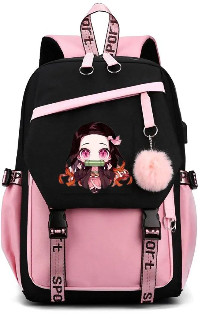 Cartable scolaire fille motif manga étanche 43cm ergonomique et léger