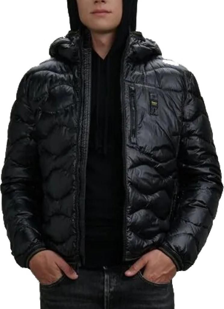 Blauer Wave leichte warme gesteppte Herren Daunenjacke Produktbild 