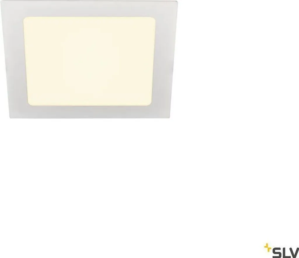SLV Senser 18 Bianco Quadrato 3000K: Lampada Incasso Soffitto LED