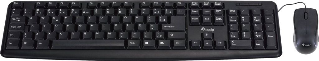 Equip Kabelgebundene Kombi Keyboard+Mouse, schwarz,  Immagine del prodotto 
