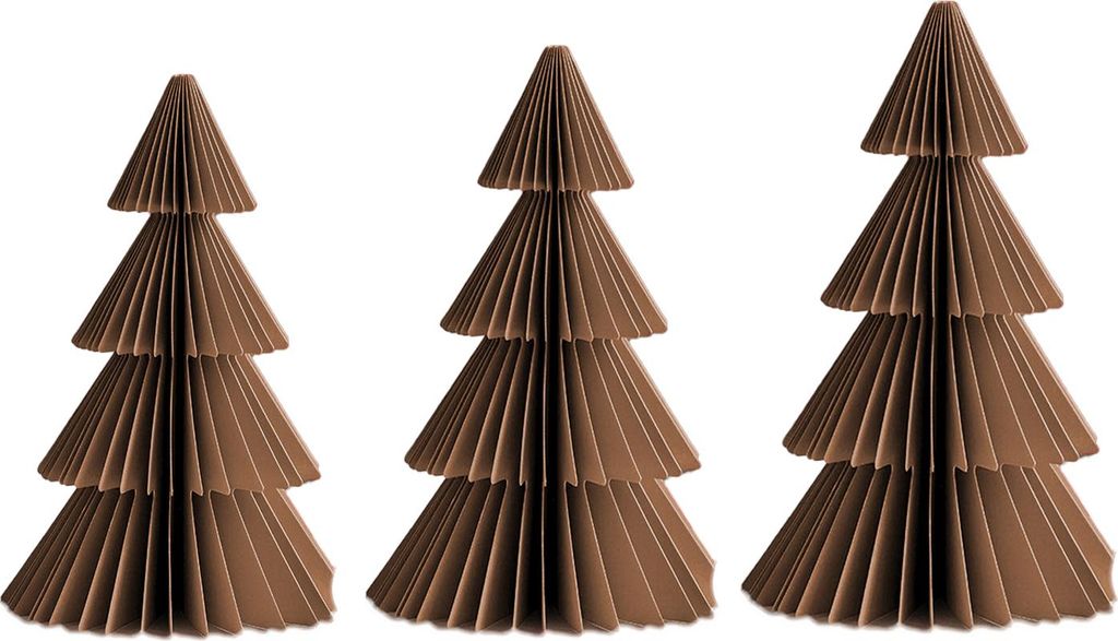 3/4-teiliges Set Weihnachtsbaumschmuck, einfach zusammenzubauen, geometrischer Origami-Weihnachtsbaum, festliche Weihnachtsdekoration