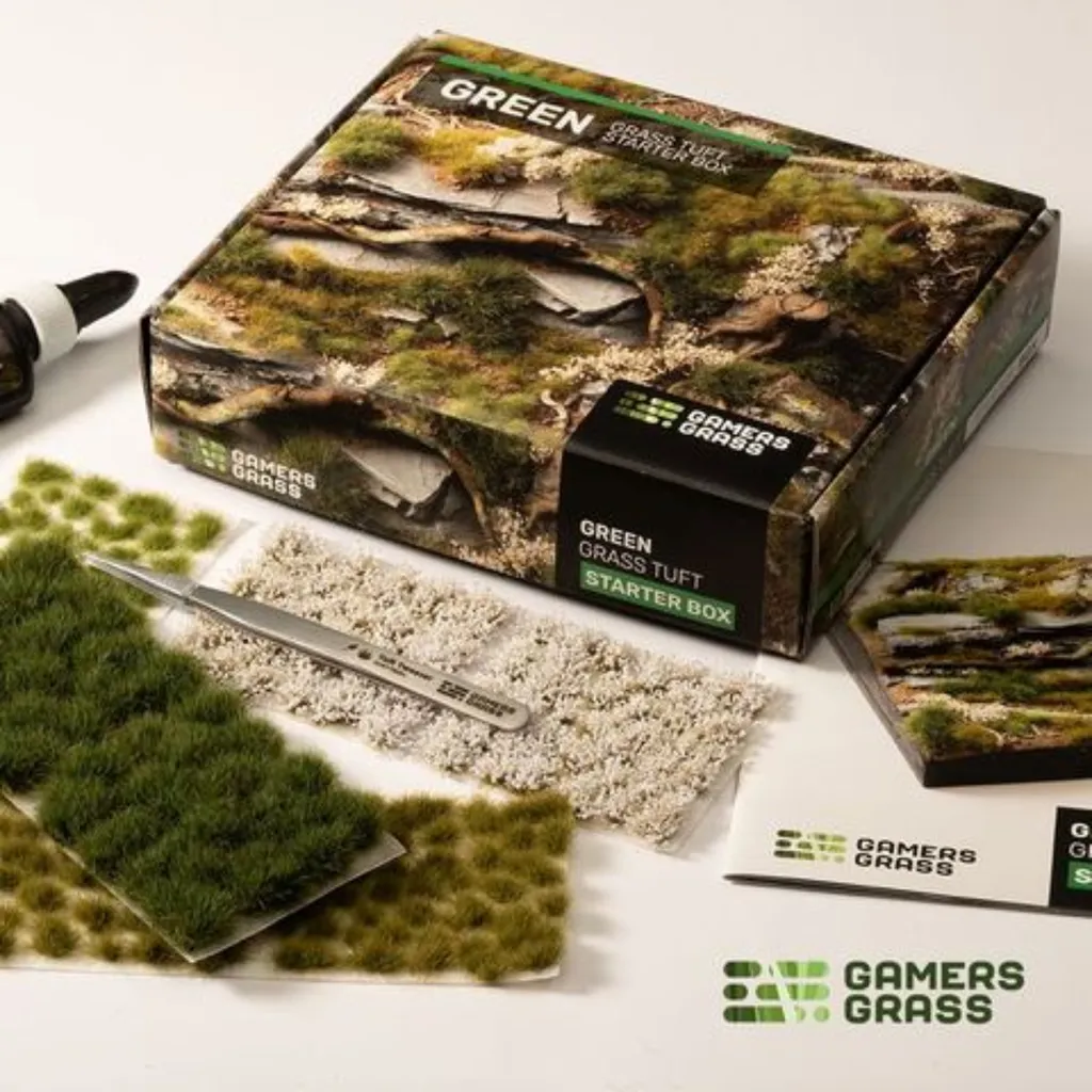 Herbe verte Gamers Grass pour finir vos socles de figurines sans colle