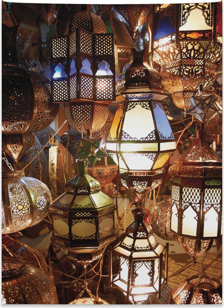 Abakuhaus marokkanisch Wandteppich, Abend arabische Laterne Produktbild 
