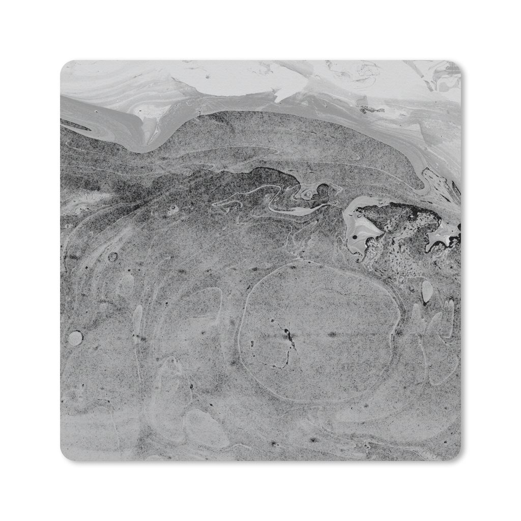 MuchoWow Mauspad Mousepad Marmor - Luxus - Grau 30x30 cm - Mousepads - Maus Mat - Pad - Mausunterlage - Gaming