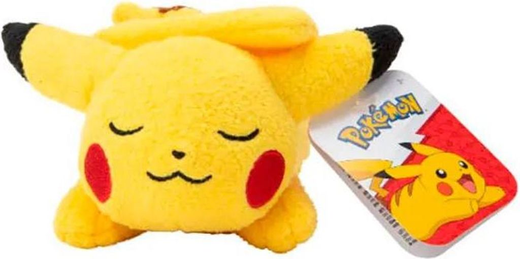 Pokémon Schlafende Plüschfigur Pikachu 12 cm Produktbild 