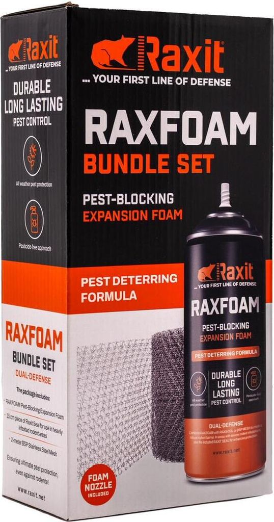 Raxit RAXFOAM 500ml Bundle Set - Schaum gegen Ratten und Produktbild 