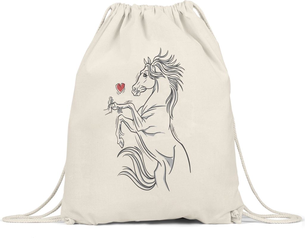Pferd Turnbeutel Gymsack Pferdehufe Pferdeliebhaber Pferde Pferdeflüsterer Reiten Pony Hobbie Liebe Freiheit