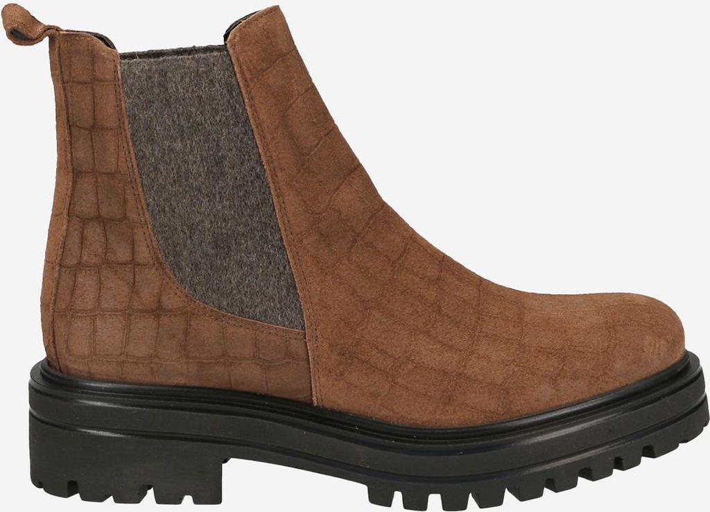 Lüke Schuhe Q536 SELLA, Stiefeletten, Chelsea Boots in Braun für Damen, Größe 39