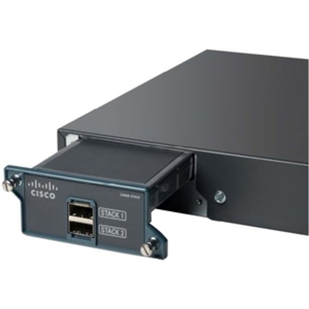 Cisco C2960S-STACK=, Schwarz, 40 Gbit/s, Verkabelt, Cisco, 320 g