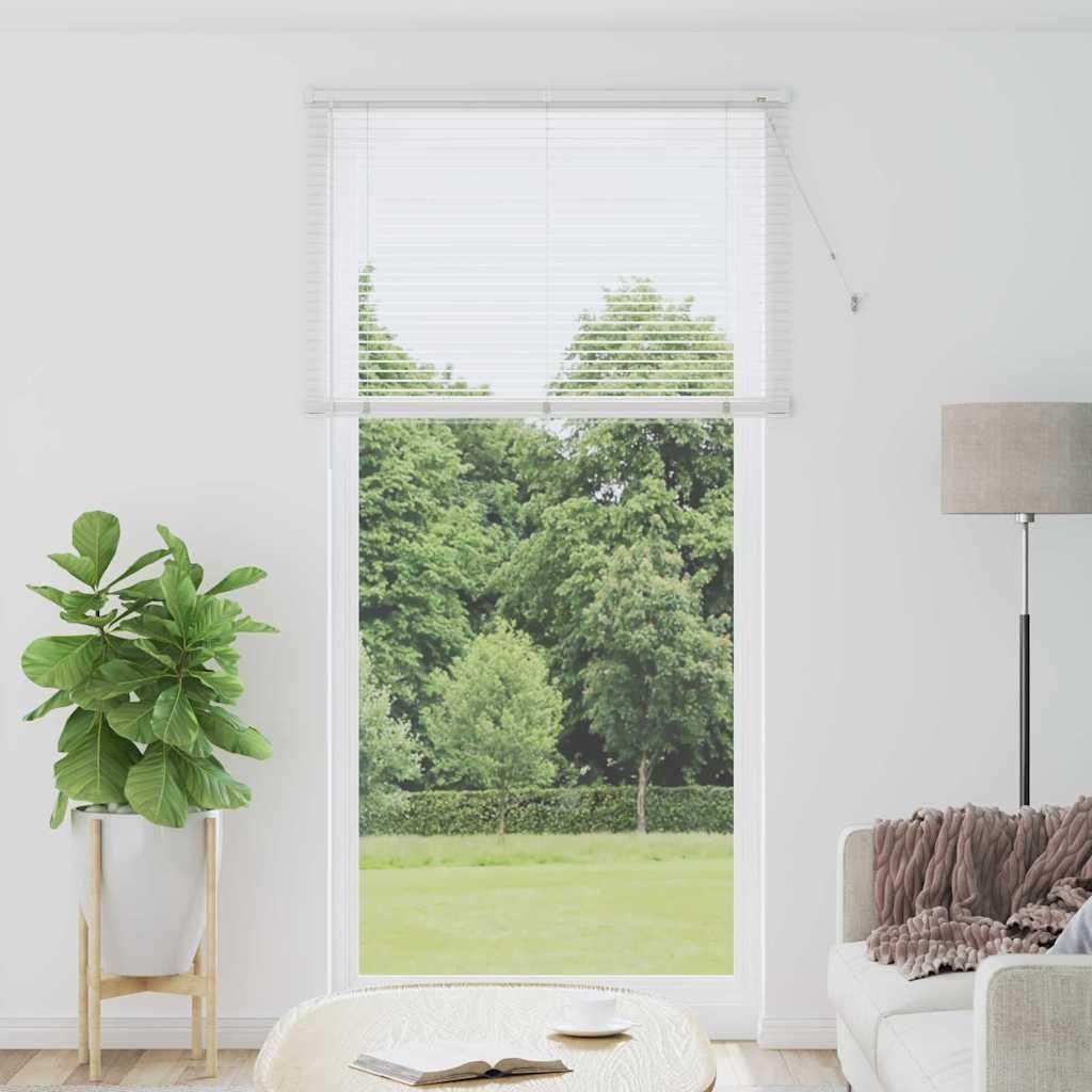 Möbel Fenster Jalousie mit Vorhängen Sonstiges Weiß 120 x 220 cm Aluminium - Rollos 42006026