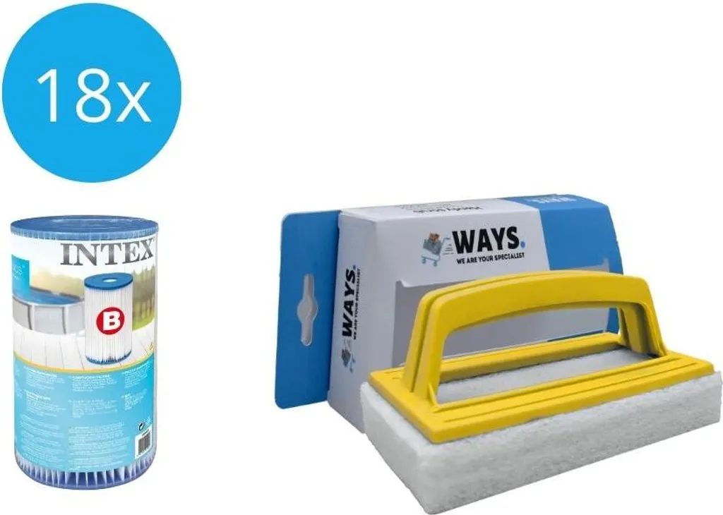 Stock 18 Filtri Intex Tipo B Prezzo Ingrosso - Modello 29005