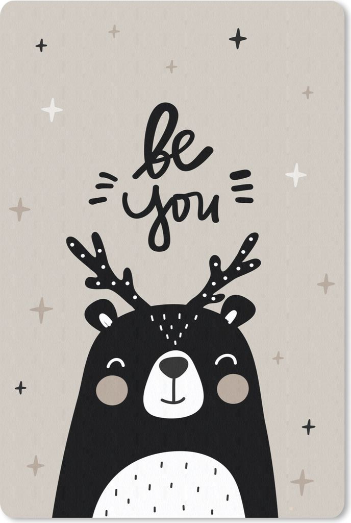 MuchoWow Mauspad Mousepad Zitate - Sei du - Sprichwörter - Baby - Kinder - Jungen - Mädchen 40x60 cm - Mousepads - Maus Mat - Pad - Mausunterla...