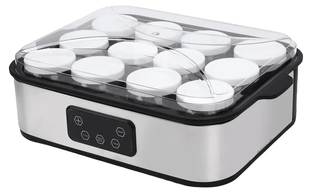 Yaourtière programmable 48h température constante avec 12 grands pots