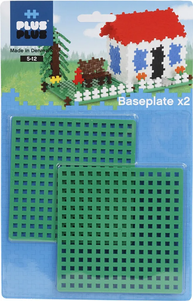 Plaques de construction Plus-Plus vertes 12x12 pour créer des paysages