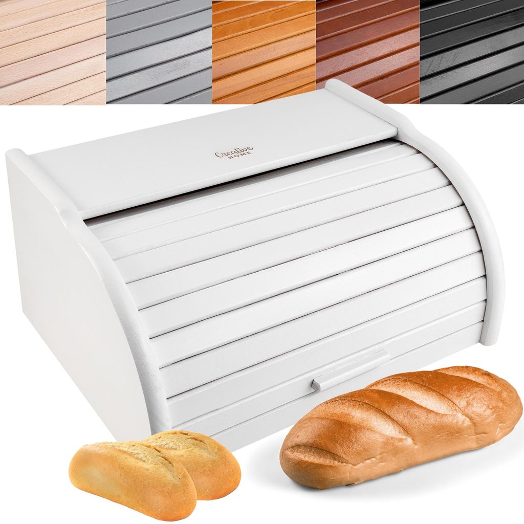 Creative Home Biely Drevený Kôš na Chlieb | 38 x 28,5 x Obrázok produktu 