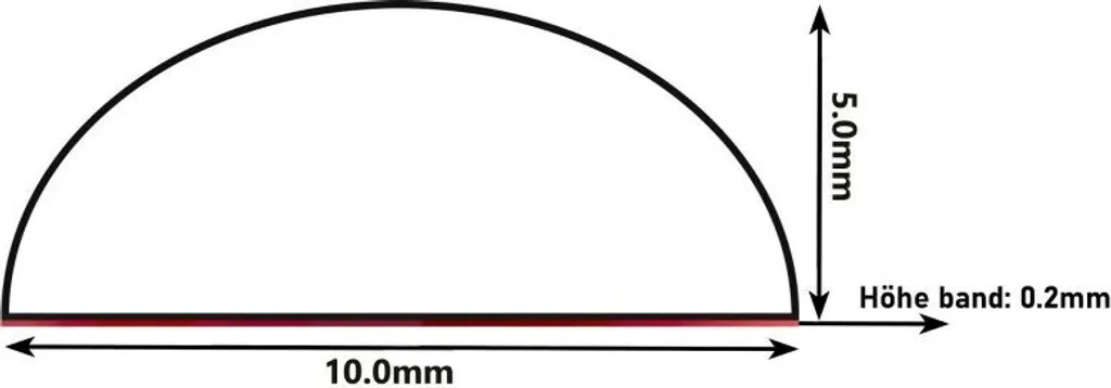 Blocca Acqua Doccia Autoadesivo 180cm | Paraspruzzi Acrilico 10x5 mm - 4
