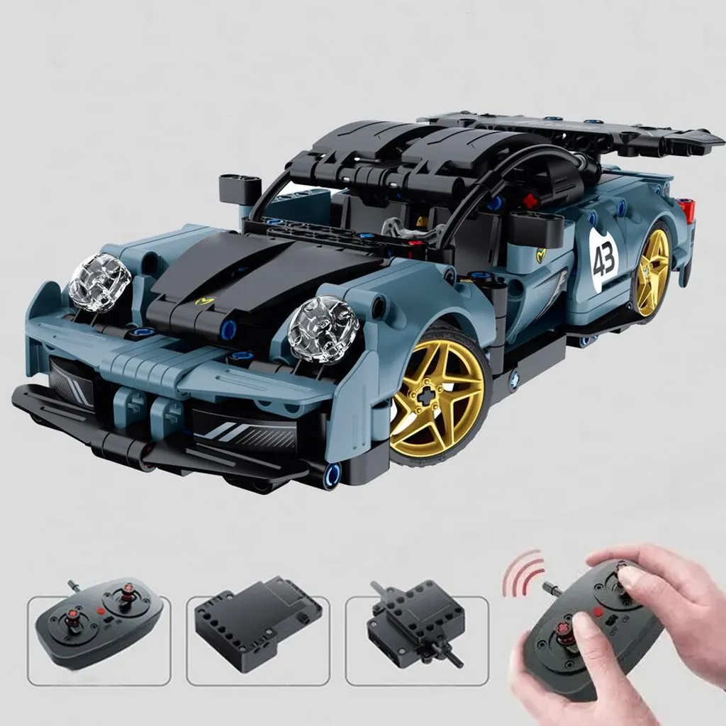 Voiture télécommandée à construire 449pcs - Jeu de construction RC Sport