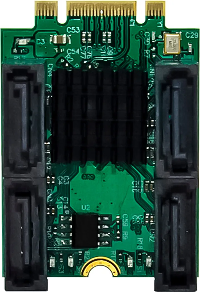 InLine Carte d'interface M.2 vers 4x SATA - Contrôleur RAID HyperDuo