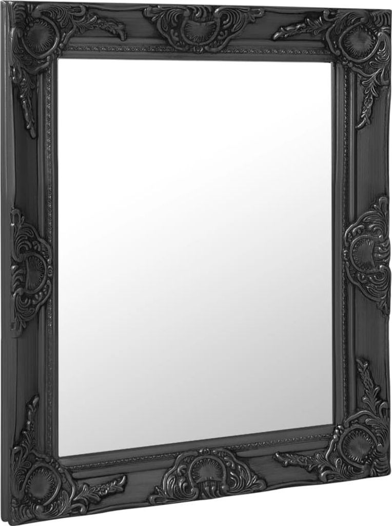 vidaXL Nástěnné zrcadlo v barokním stylu 50x60 cm černé Obrázek produktu 