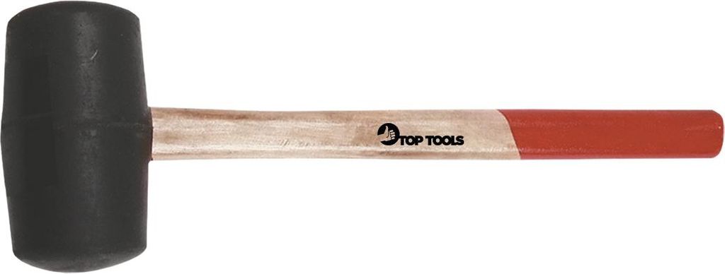 Gummihammer mit Holzgriff, Durchmesser 55 mm, 320 g - T 02A320