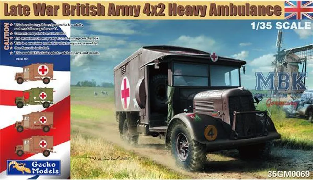 Gecko Models 35GM0069 Ambulance Lourde 4x2 Armée Britannique 1/35