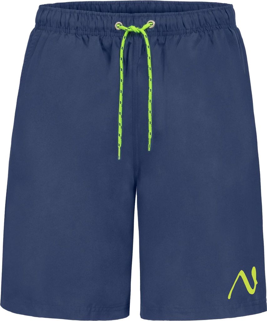 Nebulus Microfiber Badeshorts MIAMI Herren, Bermudashort, sportliche Shorts, P6983 - Herren, navy-lime, XL