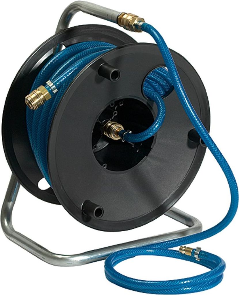 Riegler Druckluft-Schlauchtrommel, 20 m PVC-Schl. Ø 15x9, Kupplung NW 7,2