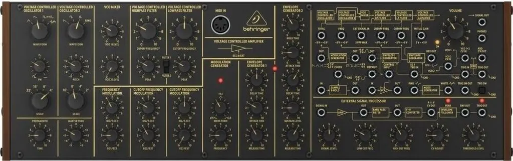 Behringer K-2 Synthétiseur Analogique Semi-Modulaire avec Double Filtre VCF - 4