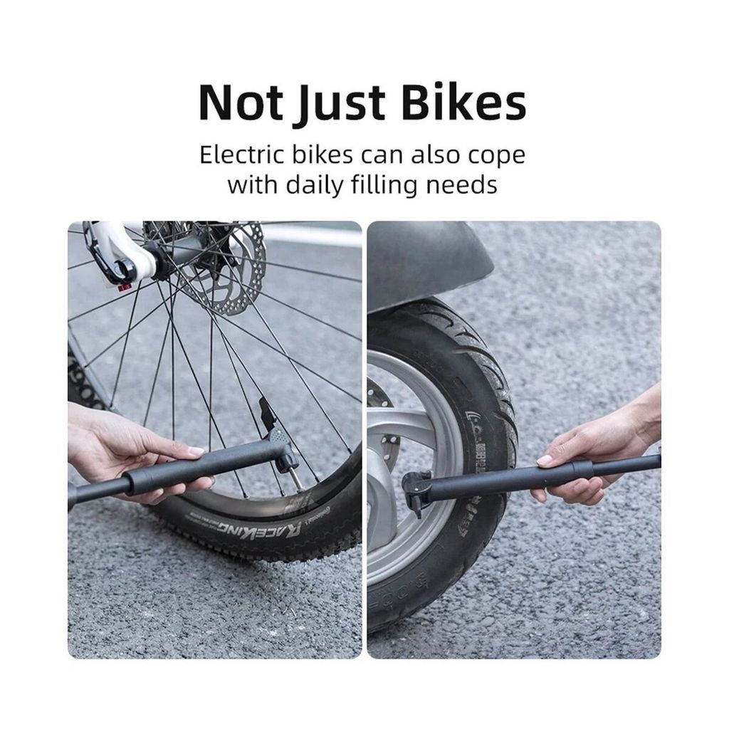 Kleine praktische Fahrradpumpe Schwarz - 42520001001 - 5,5 Produktbild 