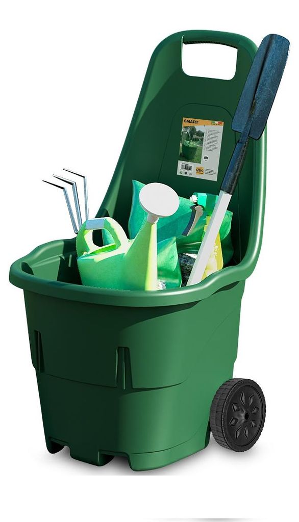 Gartenwagen Linea Smart Grün, 60 kg Tragkraft, 45 L Produktbild 