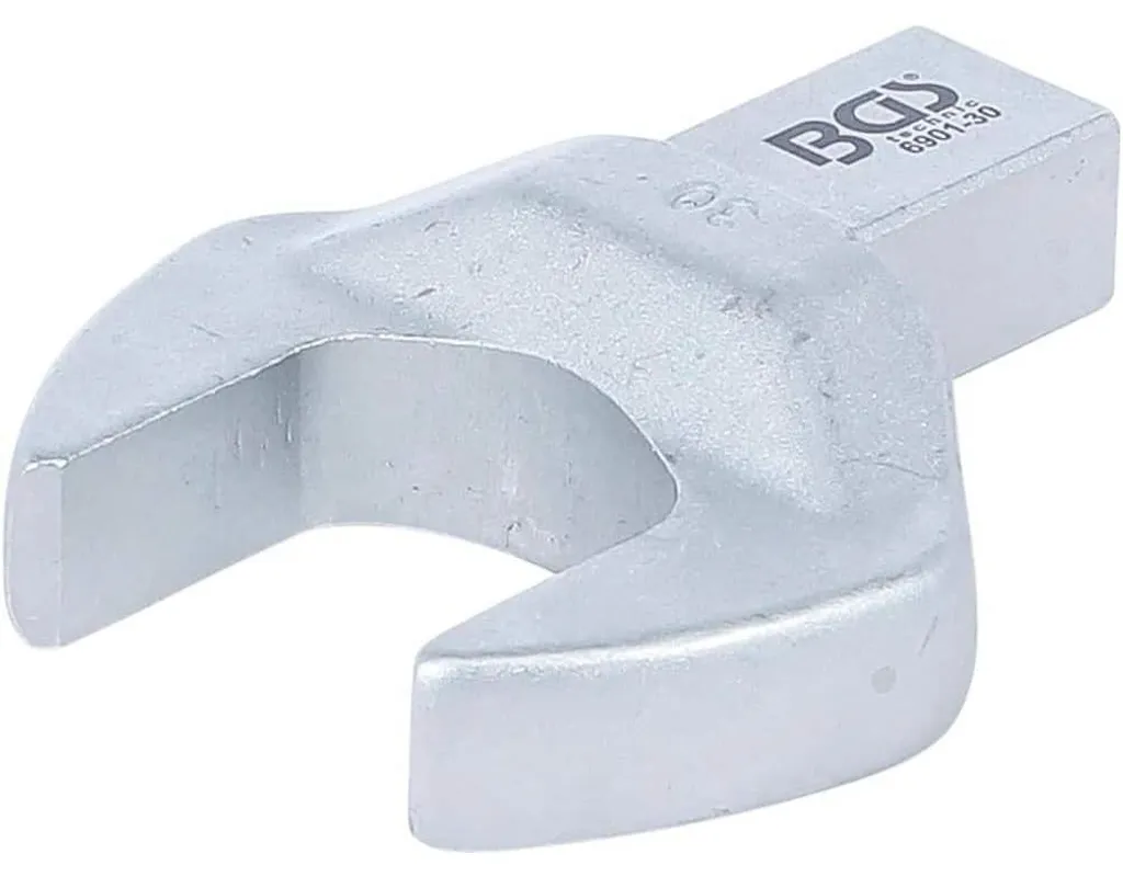 Clé plate 30 mm anti-boulon grippé empreinte 14x18 mm acier antichoc