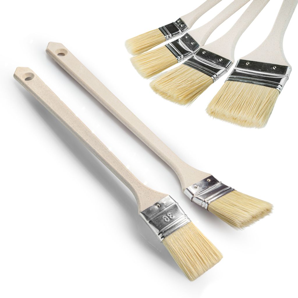 Heizkörperpinsel | Ecken Pinsel | Langer Holz-Griff | Produktbild 