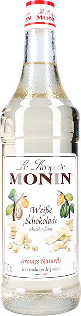 Monin weiße Schokolade Sirup 1L Produktbild 