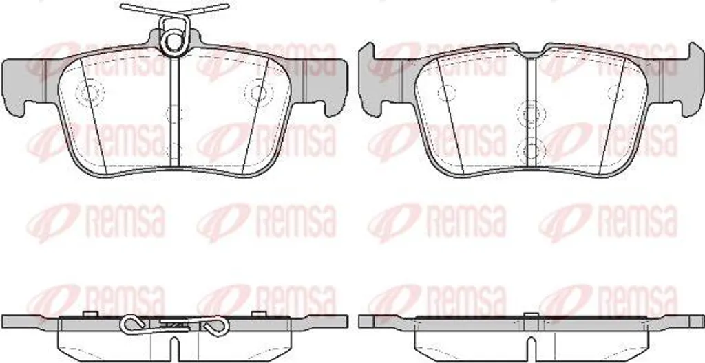 Plaquettes de frein REMSA 1551.42 haute résistance pour Mondeo et Boxer