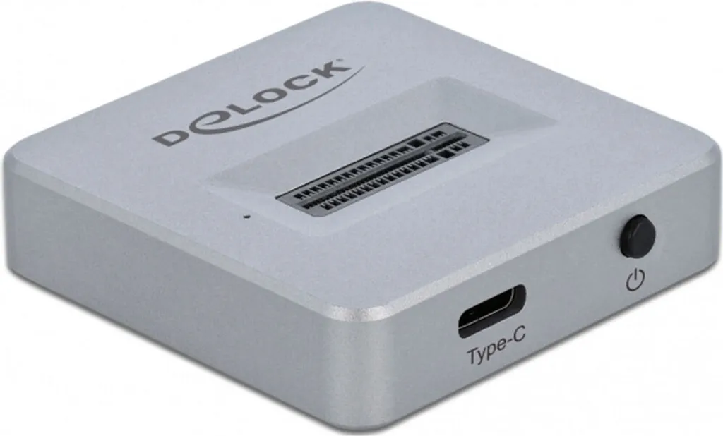 Docking Station Delock 64000 per SSD M.2 PCIe NVMe - USB-C Silver