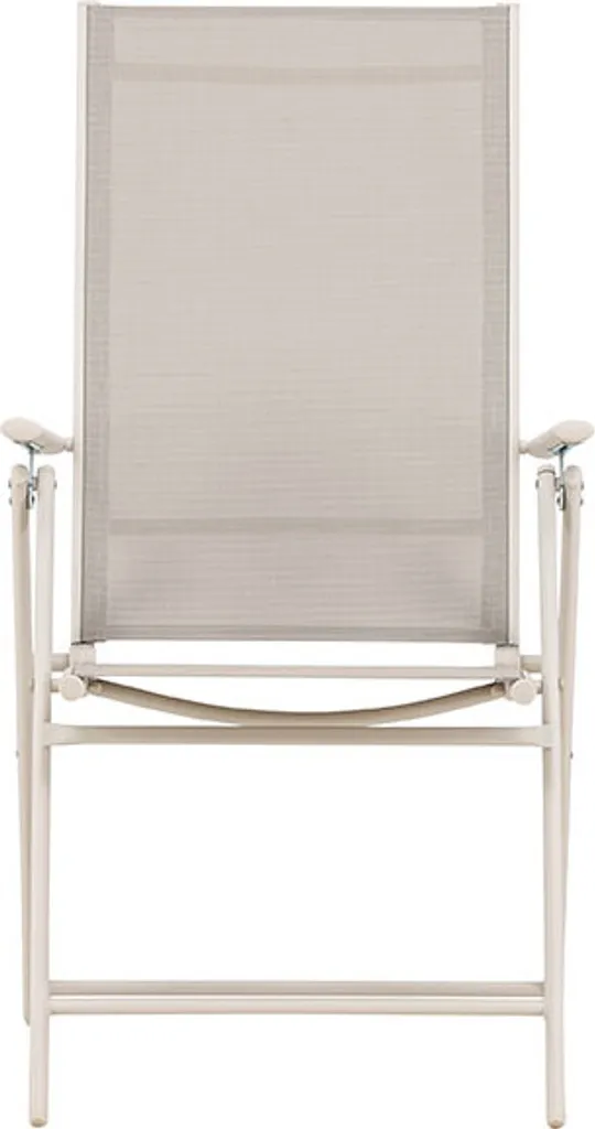 Bain de soleil Levanzo beige réglable pour terrasse et bord de piscine