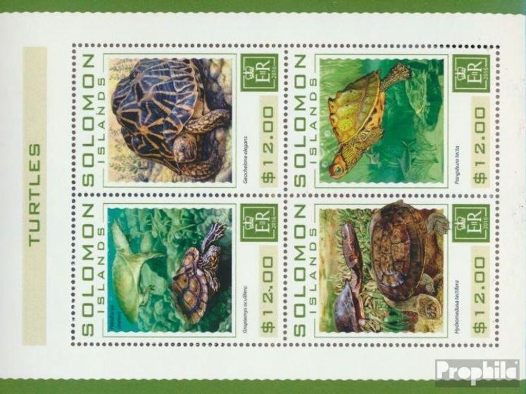 Briefmarken Salomoninseln 2016 Mi 3886-3889 Kleinbogen Produktbild 