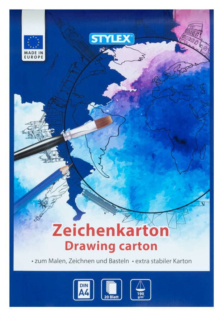 Kresliaci kartón A4 200G 20 listov Sty 46727 V bloku - 1 Obrázok produktu 