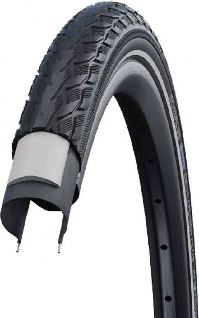 Pneu vélo ville Schwalbe Delta Cruiser Plus 28 pouces 50-622 noir Reflex