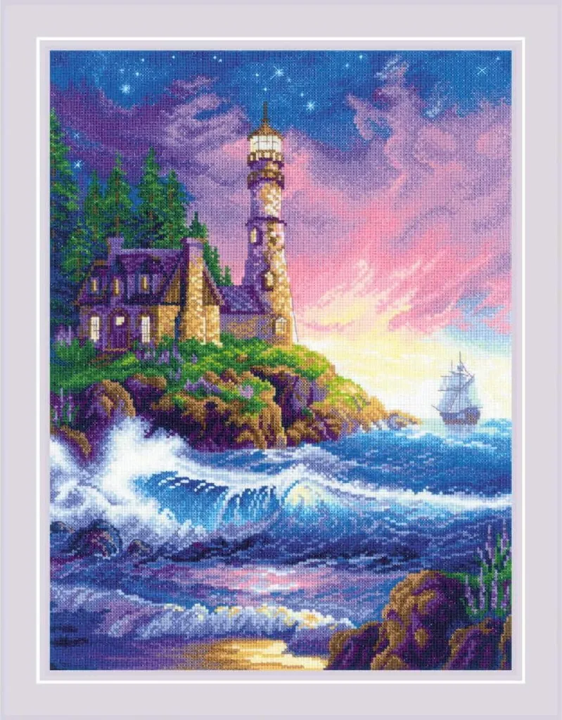 Kit Ricamo Riolis Il Faro 2022 - Punto Croce d'Autore 30x40cm