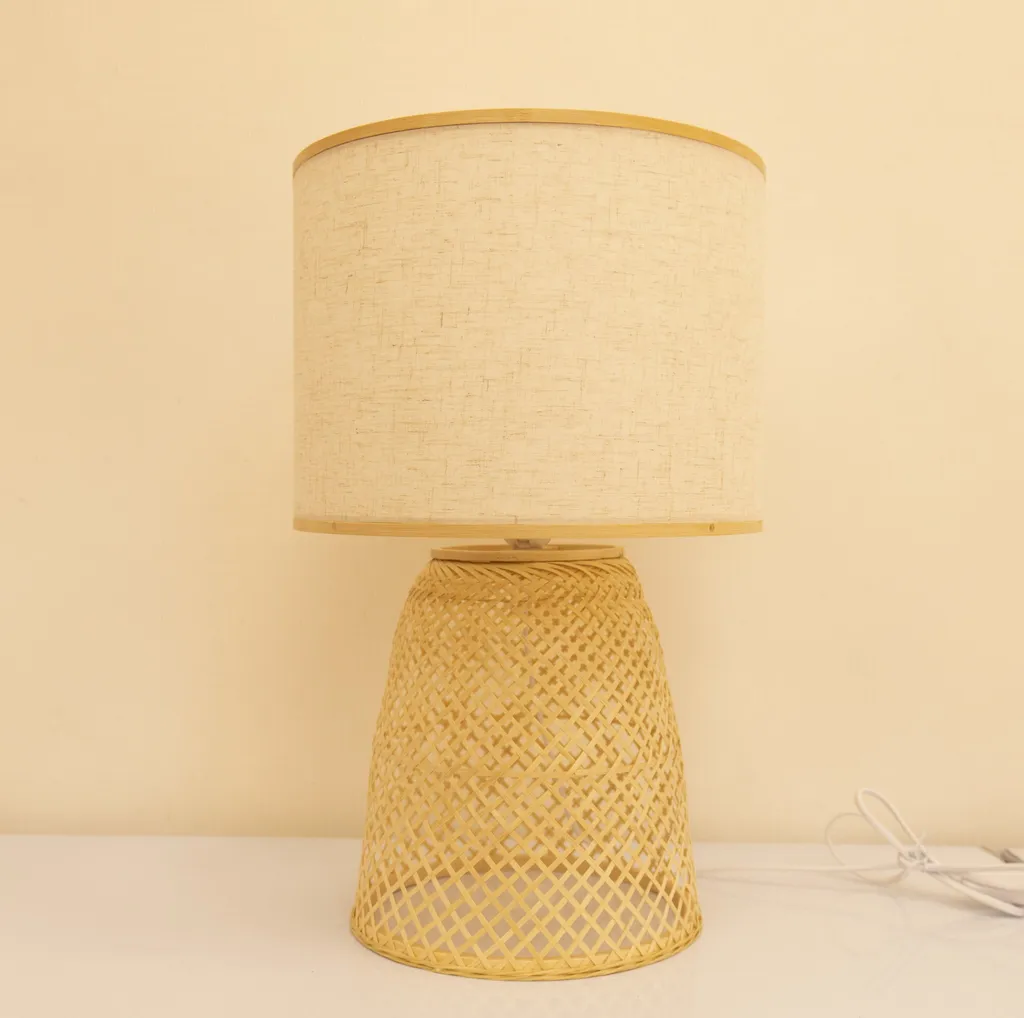 Lampe de Table en Bambou Phoebe D32xH49.5cm - Fine Asianliving Naturel