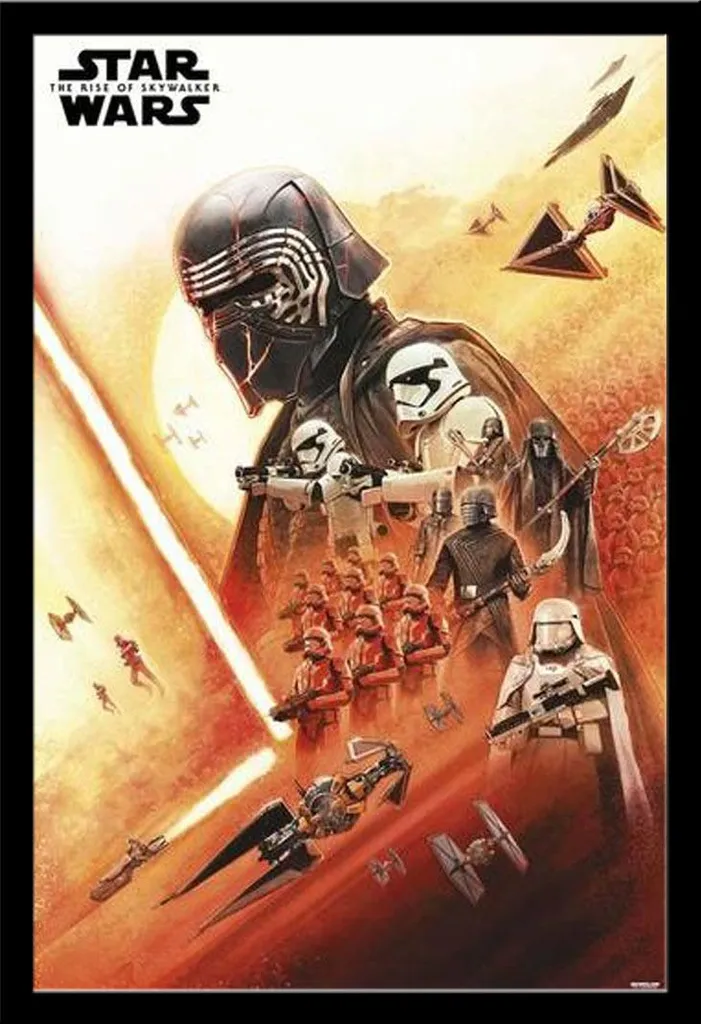 Décoration Star Wars pour Chambre Ado - Poster Encadré Premier Ordre Noir