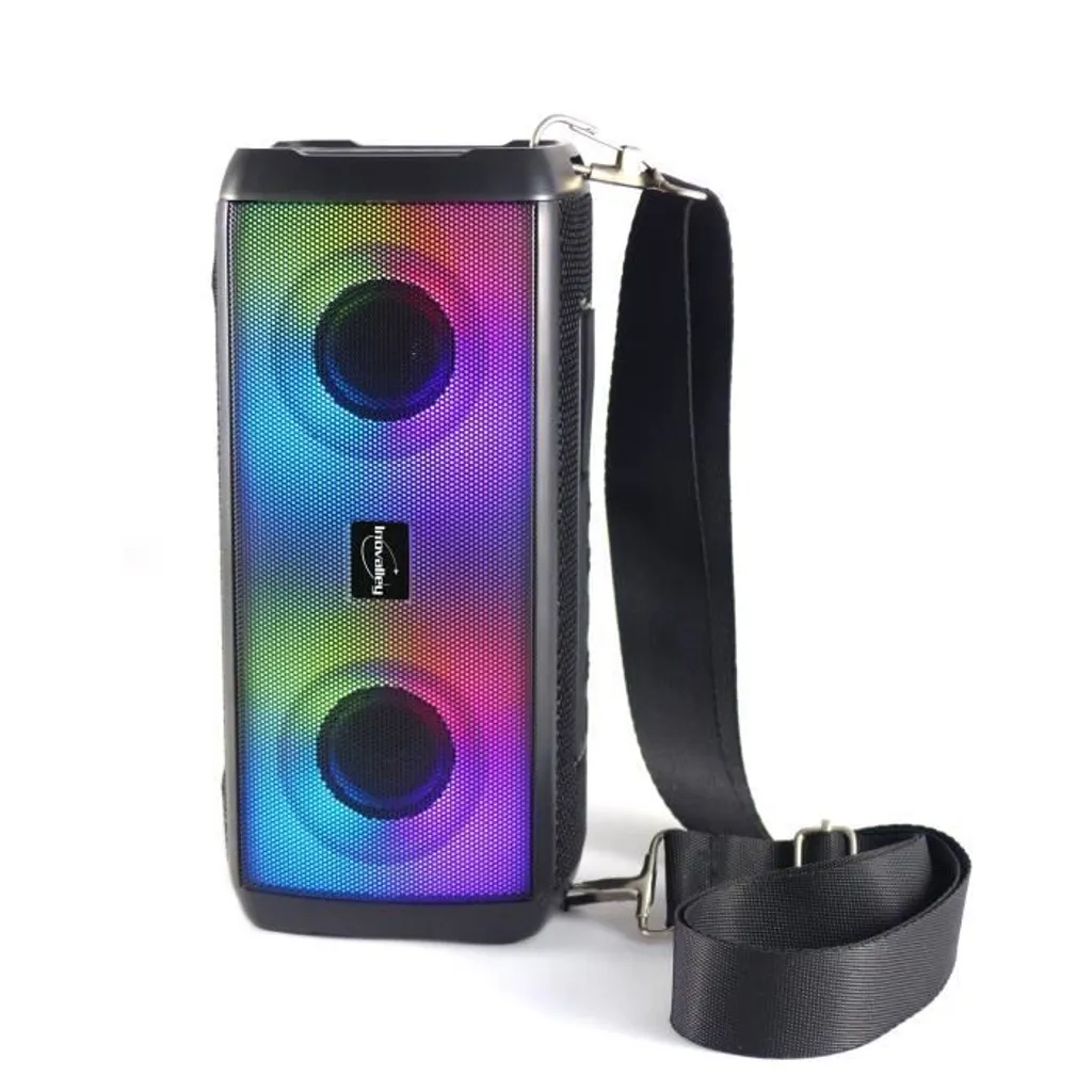 Diffusore Bluetooth INOVALLEY HP345-B 10W: Design LED per la Casa - 3