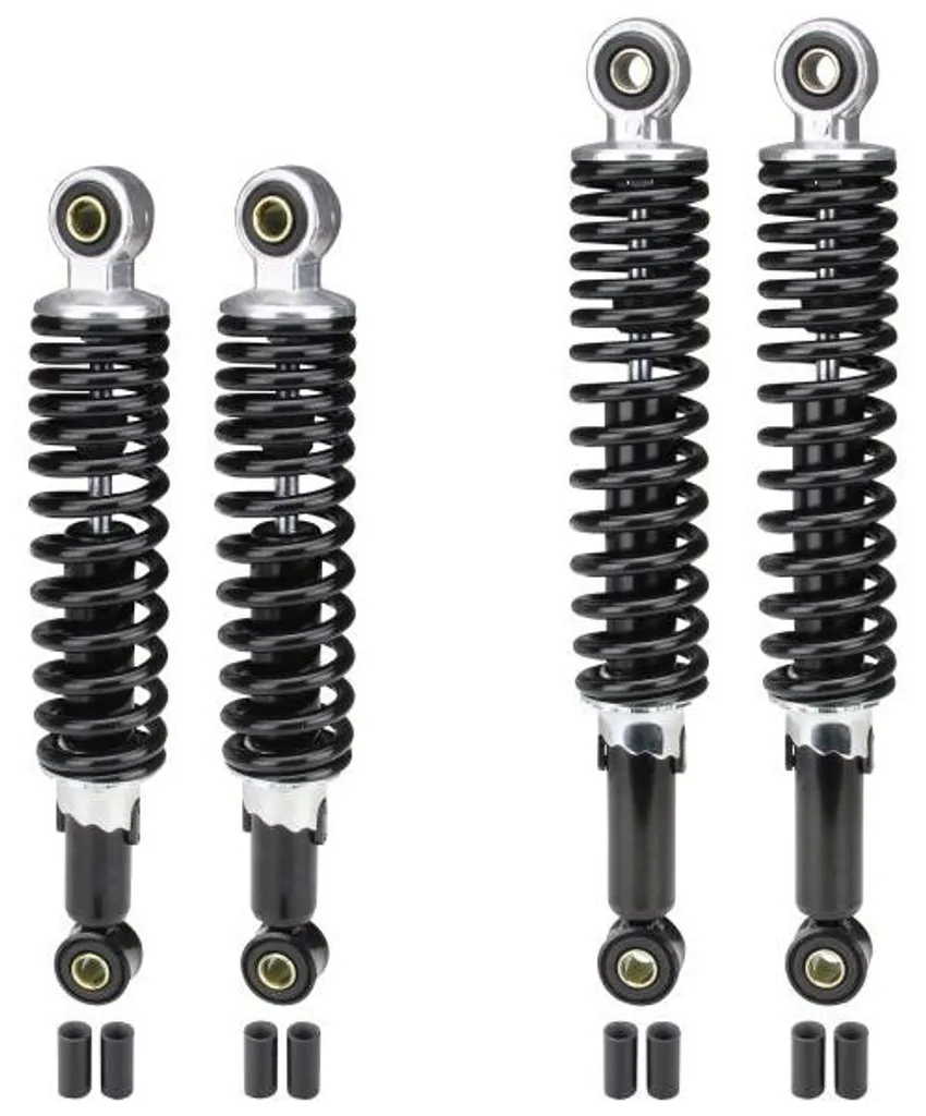 Amortisseurs de Rabaissement Noirs 26-30cm pour Cyclomoteur Simson KR51