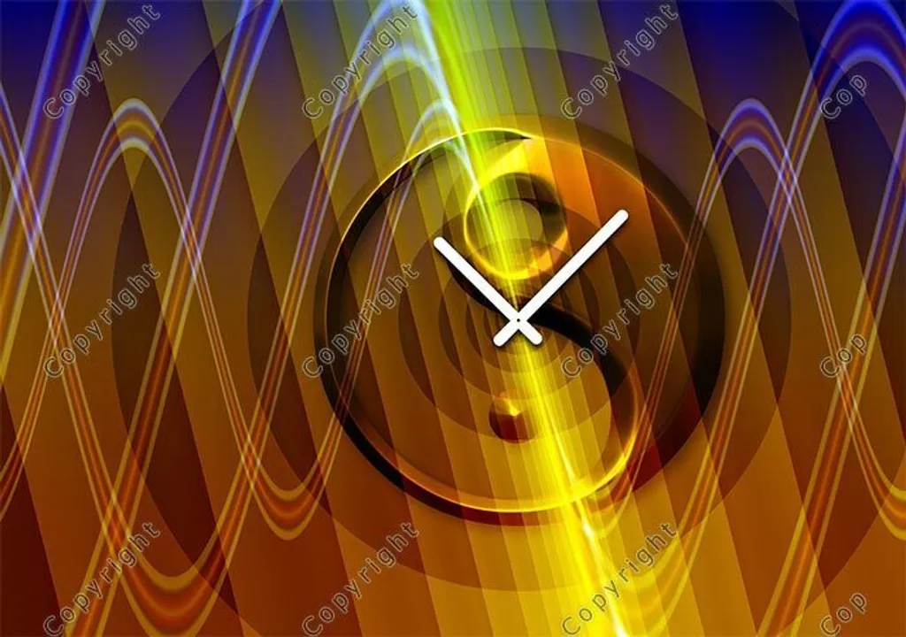 Dixtime 4407 Orologio Design | Moderno Salotto 35x50 in Alluminio