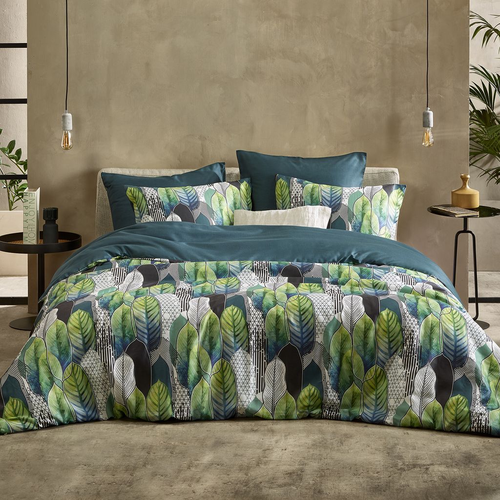 De Witte Lietaer Bettbezug Baumwollsatin, Rue - 200 x 200/220 + 2x 60 x 70 cm