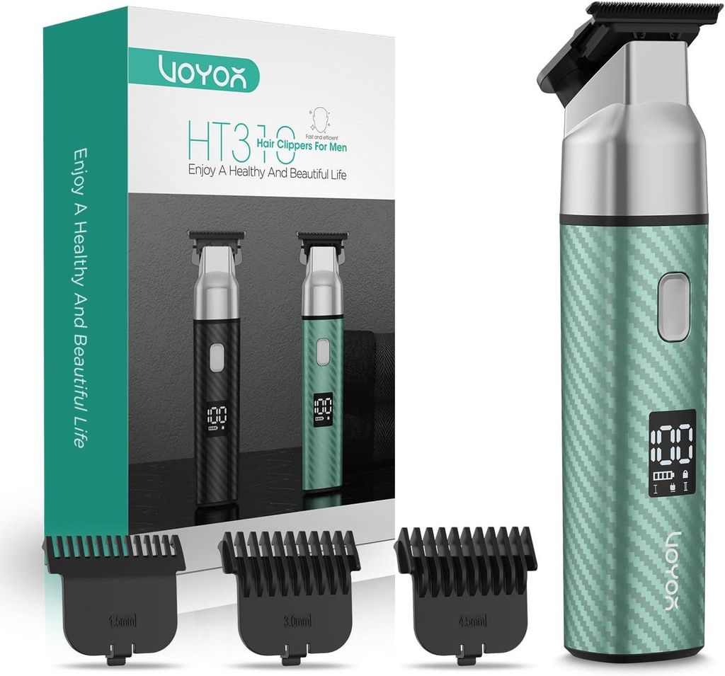 Barttrimmer Herren,Ganzkörper Haarpflege,Rasierer und Haarschneider für Gesicht,Kopf und Körper,Wasserdicht,USB-C,Bart Trimmer mit 3 Kamm