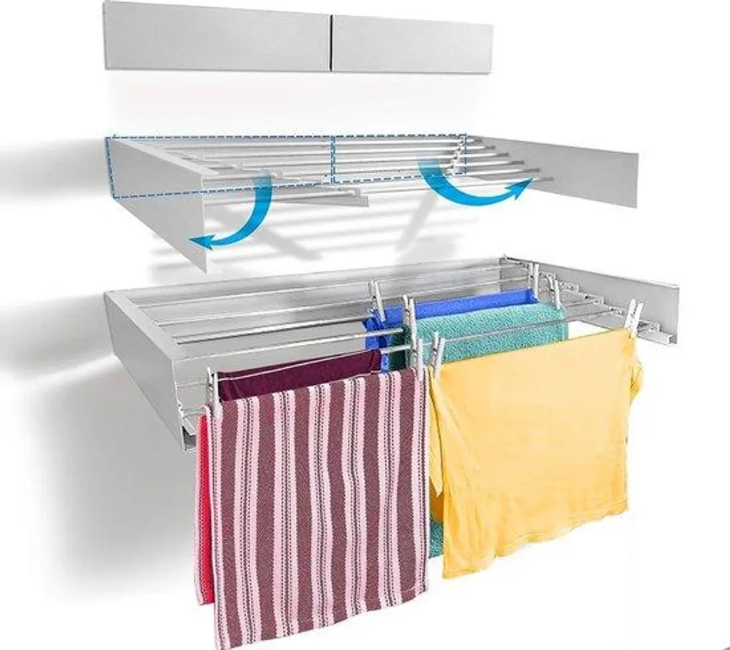 Étendoir à linge gain de place pliable pour petit appartement et balcon