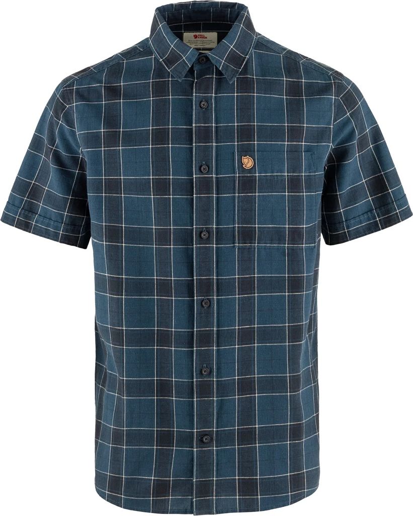 FJÄLLRÄVEN Fjällräven Övik Travel Shirt SS Hemd Herren blau 48